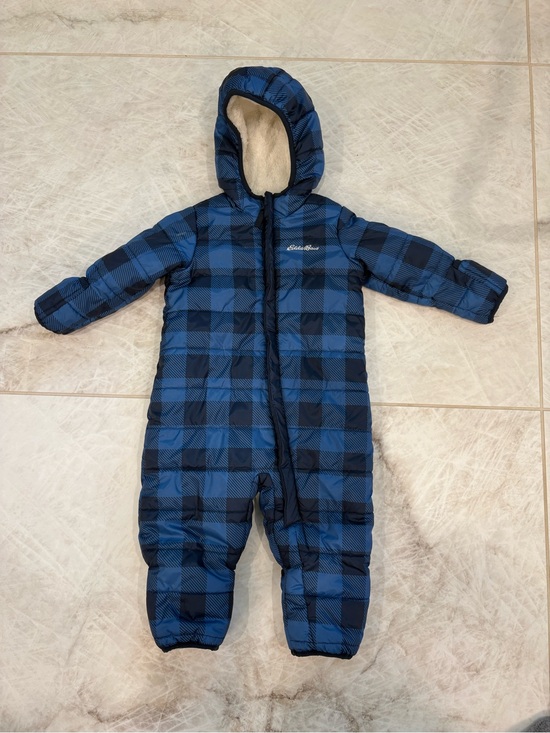 Eddie Bauer Other - Eddie Bauer Blue Plaid Snowsuit
